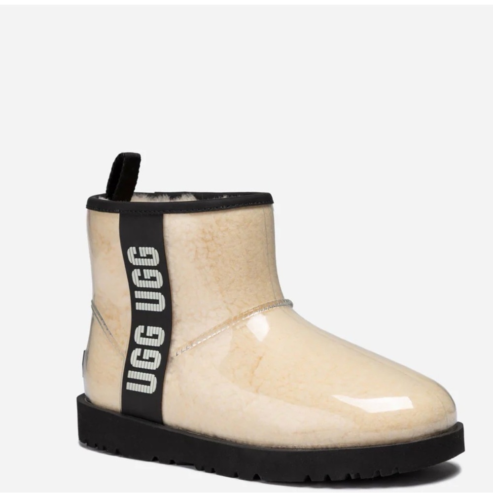 UGG Yellow Boots with Black Trim